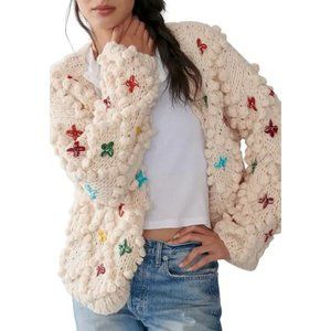 SAACHI Aria Multi Ivory Cardigan
